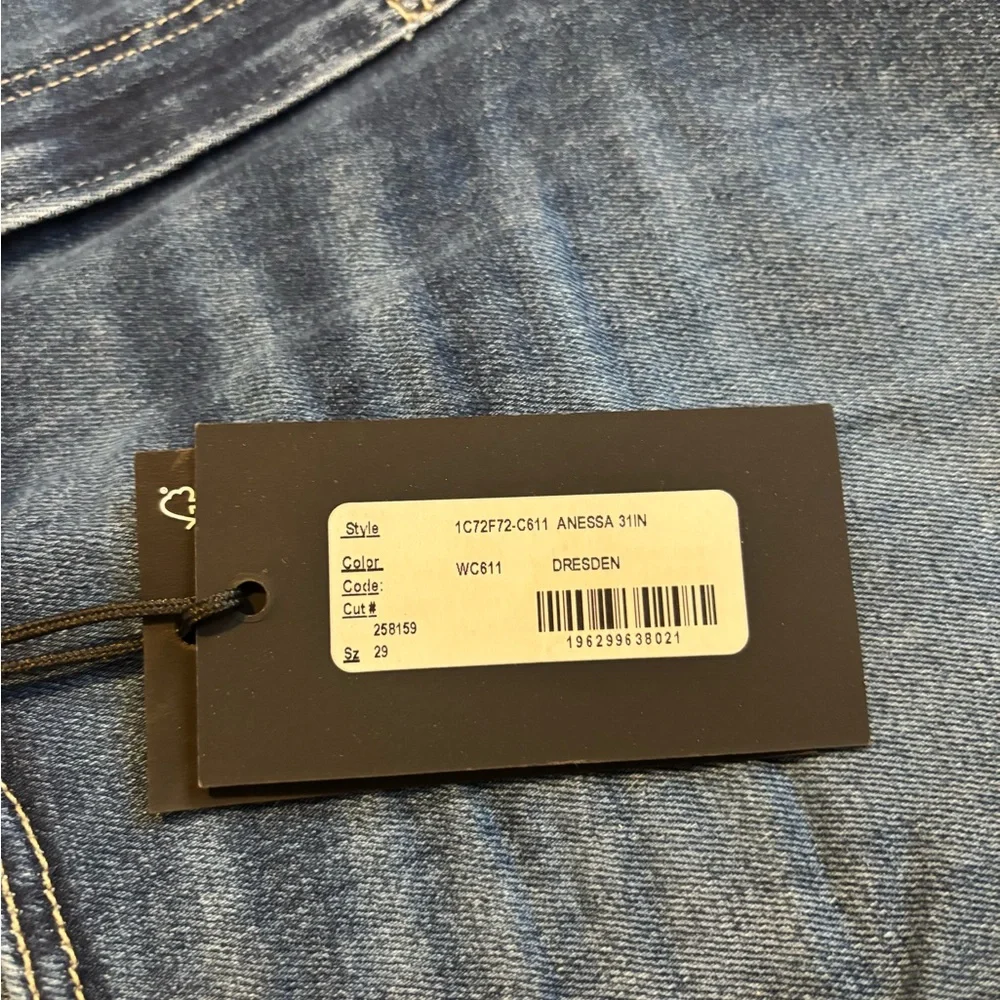 PAIGE Blue Wide-Leg Jeans - Picture 5 of 8